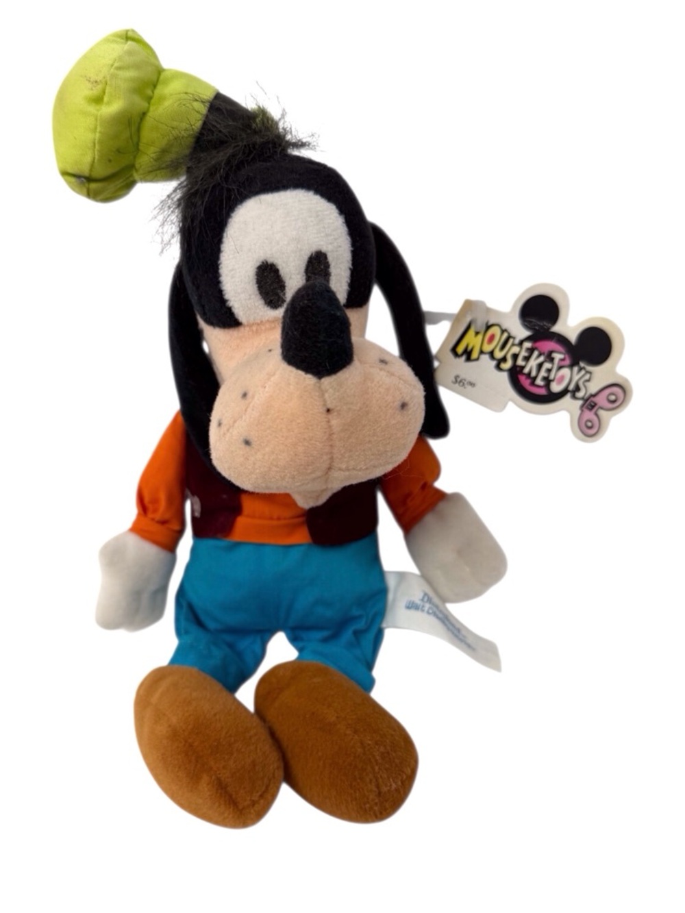 Vintage Disneyland/DisneyWorld Mouseketoy Goofy bean bag Souvenir 10.5 Inches